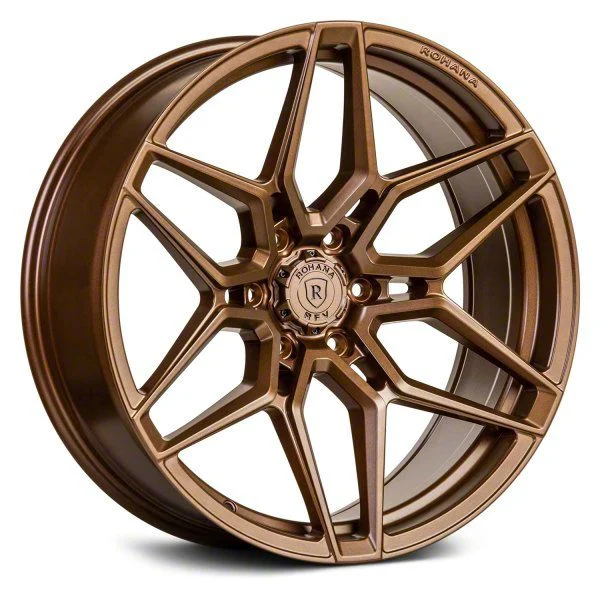 Rohana Wheels RFV2 Matte Bronze 6-Lug Wheel; 22x9.5; 0mm Offset (19-26 Sierra 1500)
