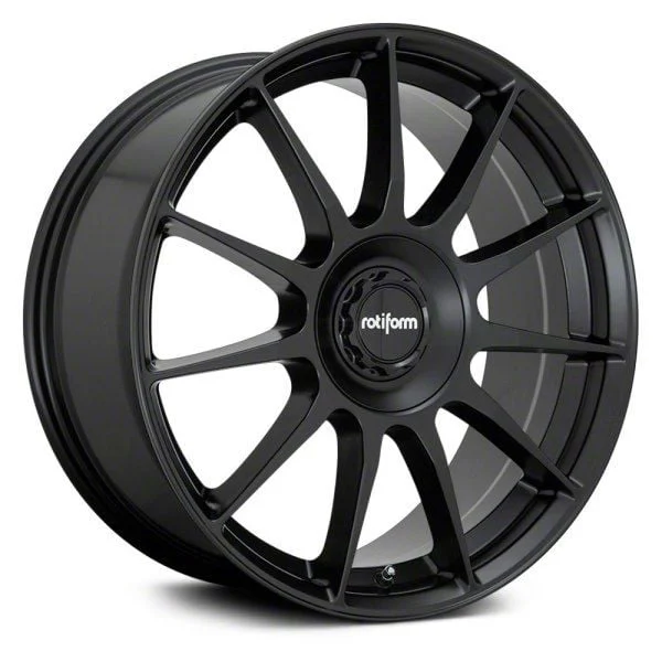 Rotiform R168 Satin Black Wheel; 18x8.5; 35mm Offset (10-14 Mustang GT w/o Performance Pack, V6)