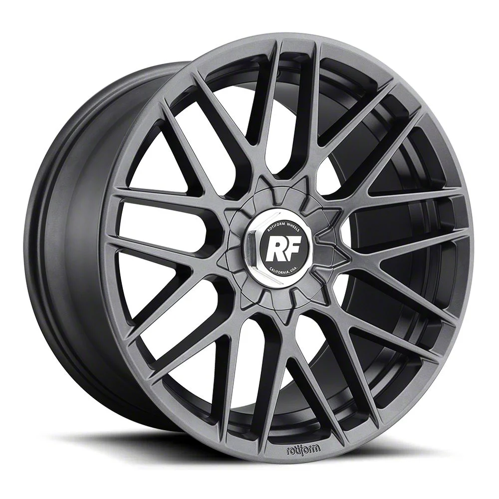 Rotiform RSE Matte Anthracite Wheel; Rear Only; 19x10; 35mm Offset (24-26 Mustang)