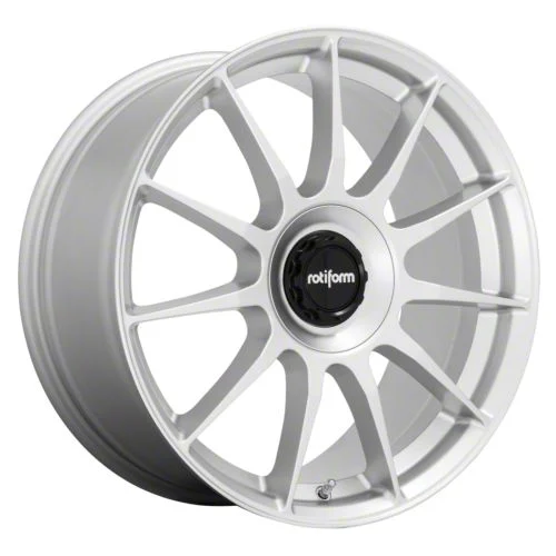 Rotiform DTM Gloss Silver Wheel; Rear Only; 20x10; 40mm Offset (21-26 Mustang Mach-E)