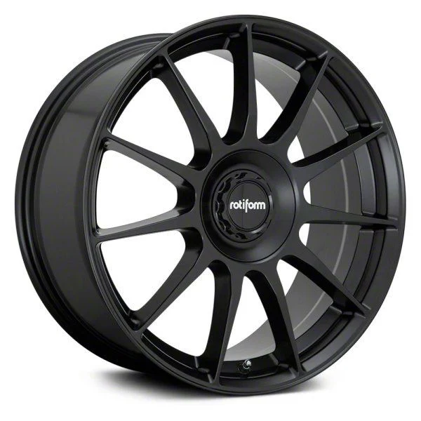 Rotiform R168 Satin Black Wheel; 18x8.5; 35mm Offset (15-23 Mustang EcoBoost w/o Performance Pack, V6)