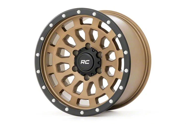Rough Country 87 Series Simulated Beadlock Bronze 6-Lug Wheel; 17x8.5; 0mm Offset (04-08 F-150)