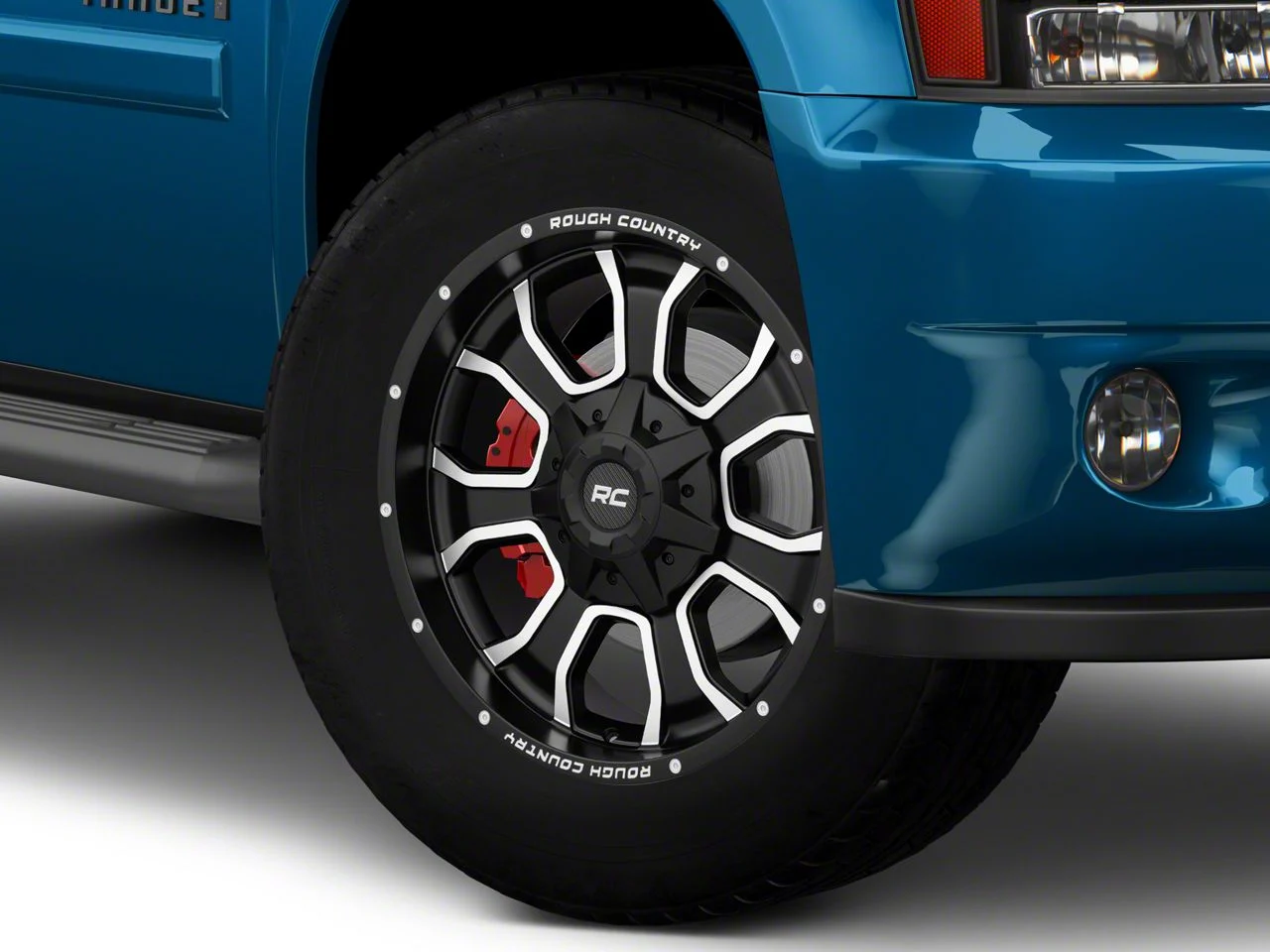 Rough Country 93 Series Matte Black Milled 6-Lug Wheel; 20x10; -18mm Offset (07-14 Tahoe)