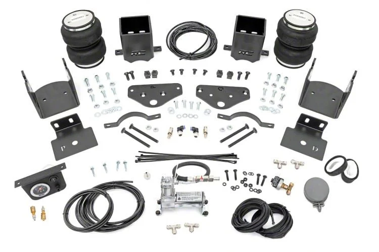 Rough Country Offroad Rear Air Spring Kit with OnBoard Air Compressor for 3 to 6-Inch Lift (17-26 4WD F-350 Super Duty SRW)