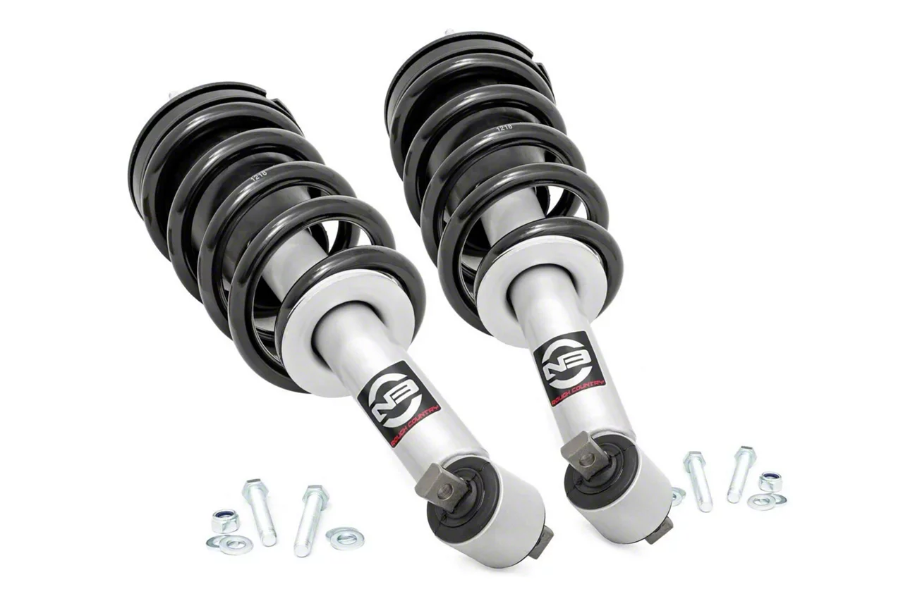 Rough Country Suspension N3 Loaded Leveling Front Struts for 2-Inch Lift (07-13 Sierra 1500)