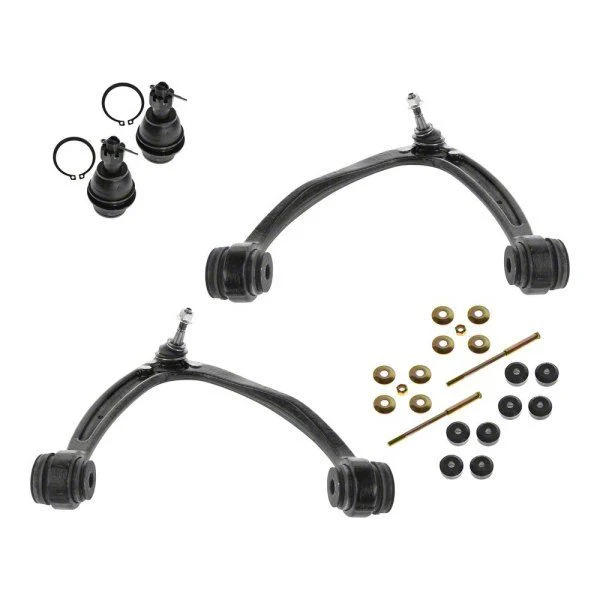 Front Upper Control Arms with Ball Joints and Sway Bar Links (07-14 Sierra 1500 w/ Cast Iron Control Arms)