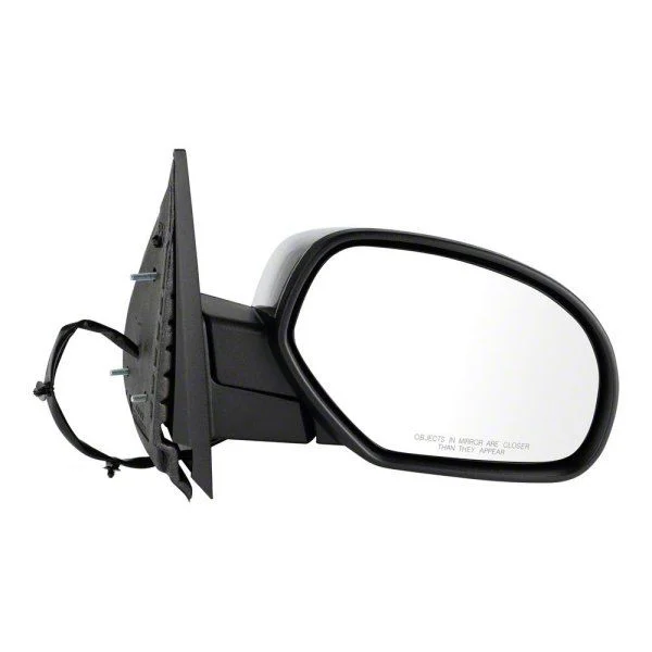 Powered Heated Manual Folding Mirror; Chrome; Passenger Side (07-13 Sierra 1500)