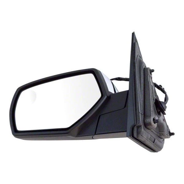 Powered Heated Mirror with Spotter Glass; Chrome; Driver Side (14-17 Sierra 1500)