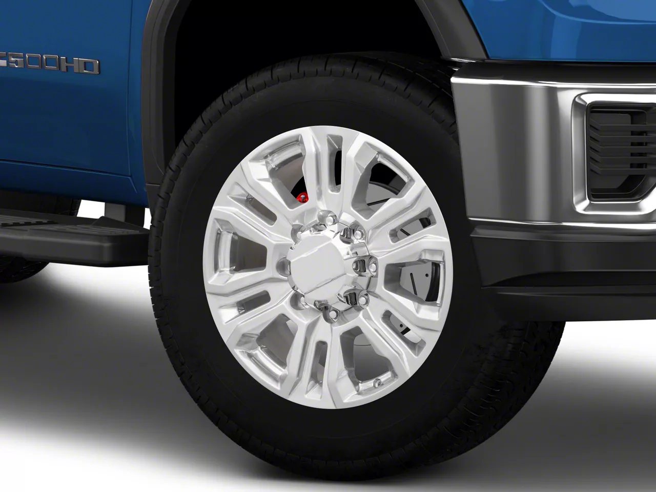 Denali Style Polished 8-Lug Wheel; 20x8.5; 47mm Offset (20-26 Sierra 2500 HD)