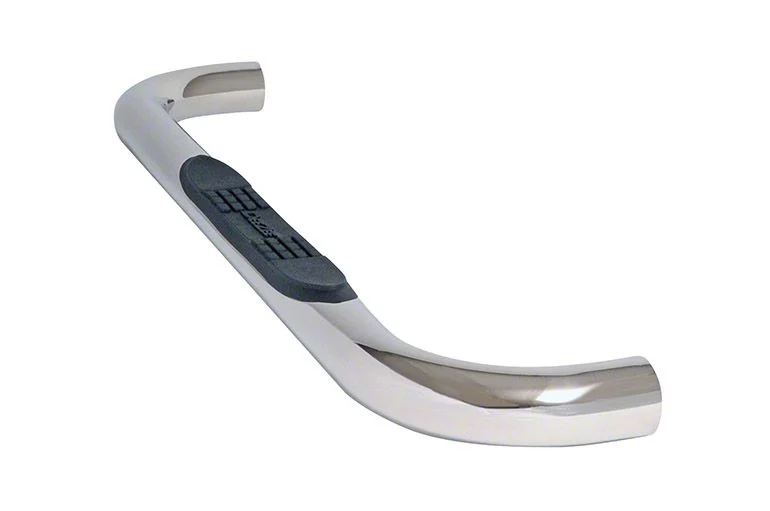 3-Inch Round Stainless Steel Nerf Side Step Bars (20-26 Sierra 3500 HD Regular Cab)