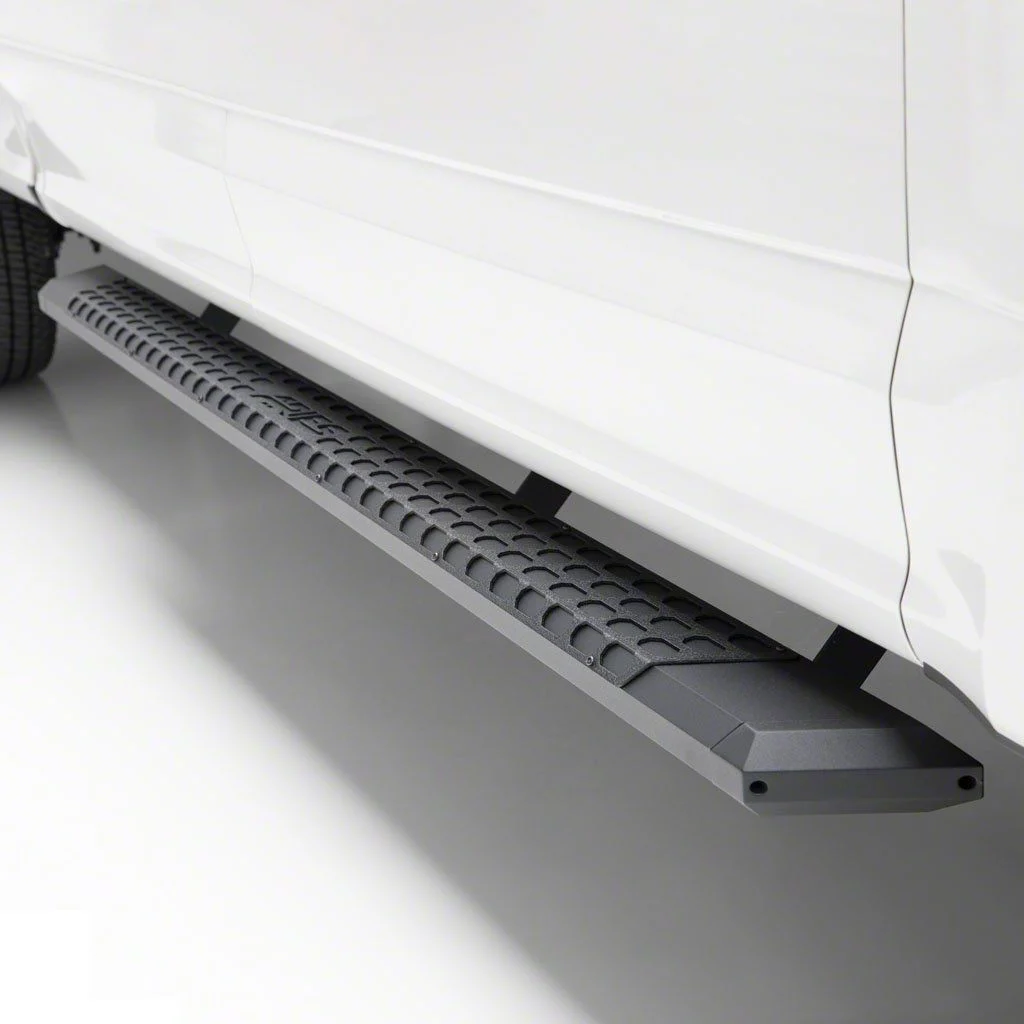 AdvantEDGE 5.50-Inch Side Step Bars; Carbide Black (07-19 Sierra 3500 HD Extended/Double Cab)