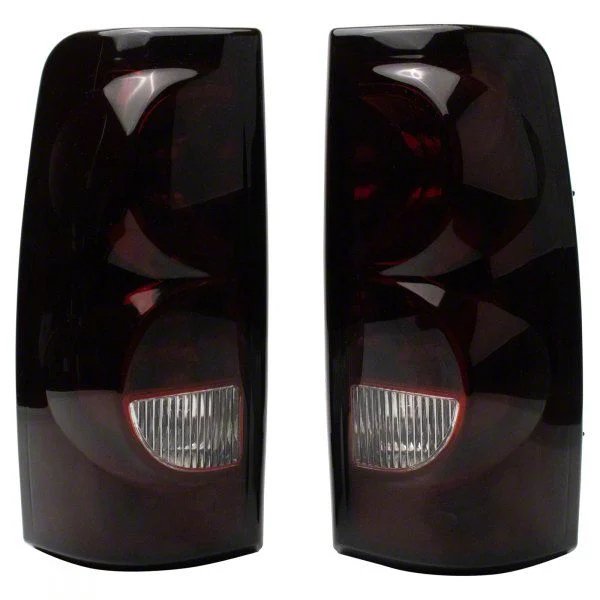 Performance Series Tail Lights; Black Housing; Red Clear Lens (03-06 Silverado 1500 Fleetside)
