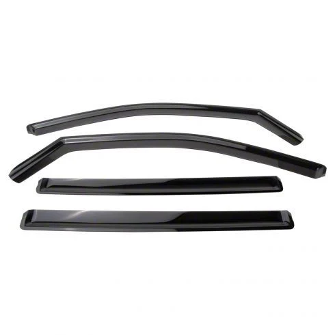 Side Window Deflectors; Smoked (19-26 Silverado 1500 Crew Cab)