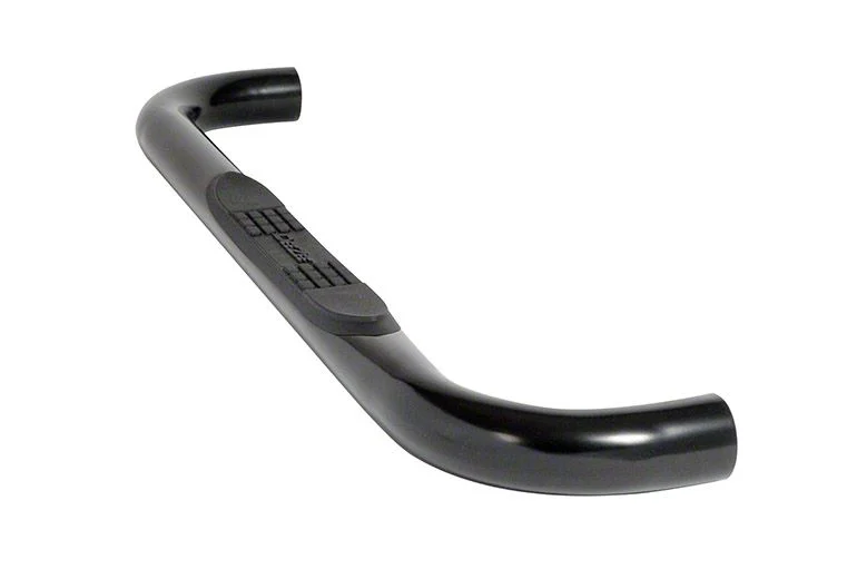 3-Inch Round UltraBlack Nerf Side Step Bars (20-26 Silverado 2500 HD Regular Cab)