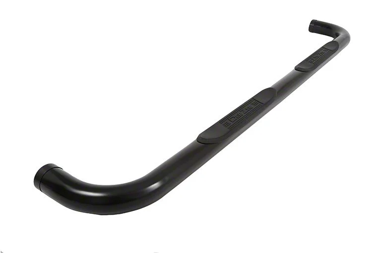 3-Inch Round UltraBlack Nerf Side Step Bars (20-26 Silverado 2500 HD Double Cab)