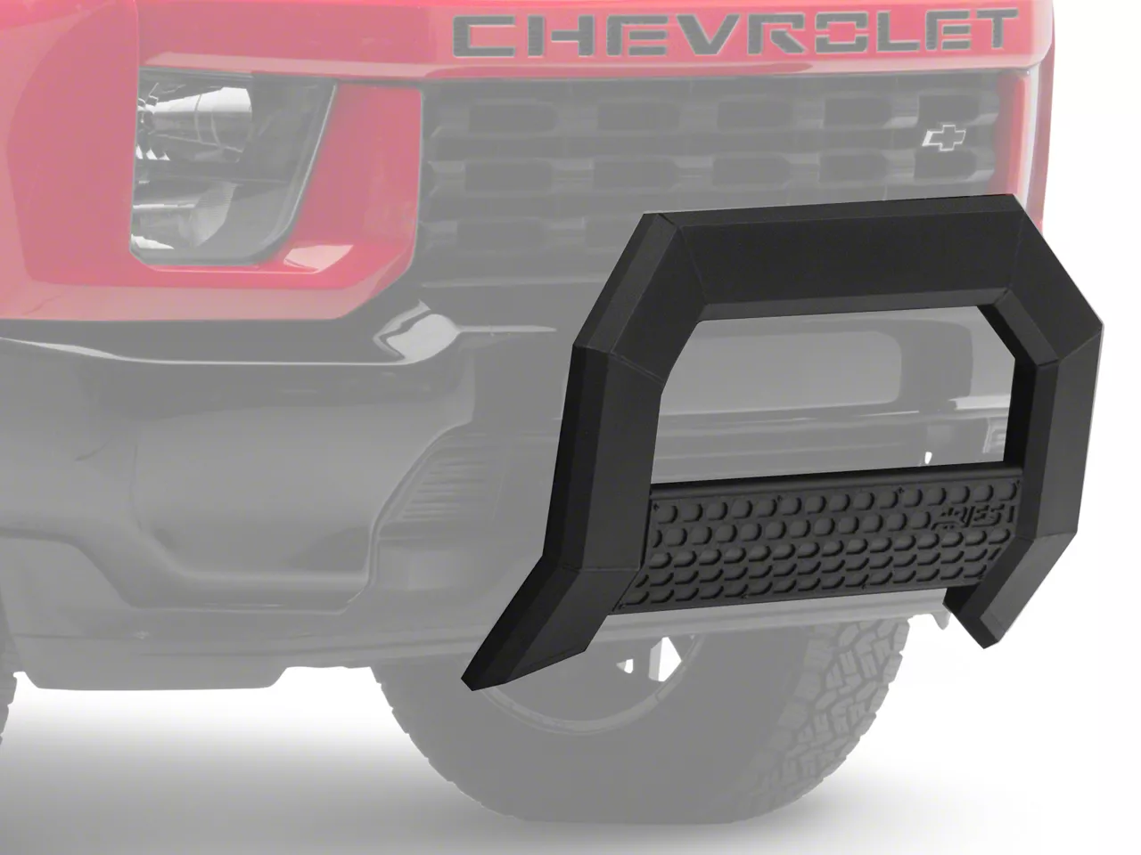 5.50-Inch AdvantEDGE Bull Bar; Carbide Black (20-26 Silverado 2500 HD)