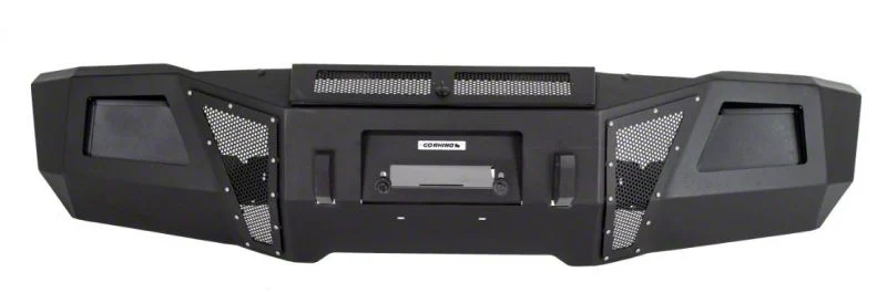 Go Rhino BR11 Winch-Ready Front Bumper; Textured Black (15-19 Silverado 3500 HD)