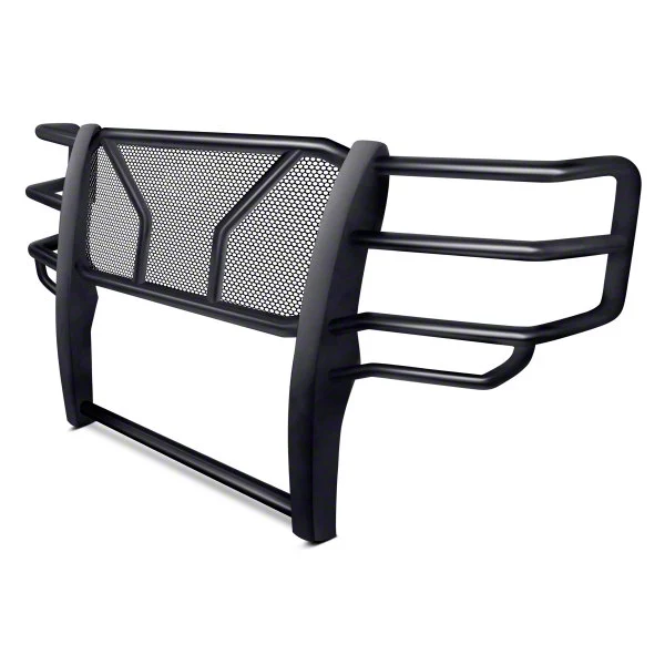 Grille Guard; Pre-Drilled for Front Parking Sensors; Black (20-23 Silverado 3500 HD w/ Forward Facing Camera)
