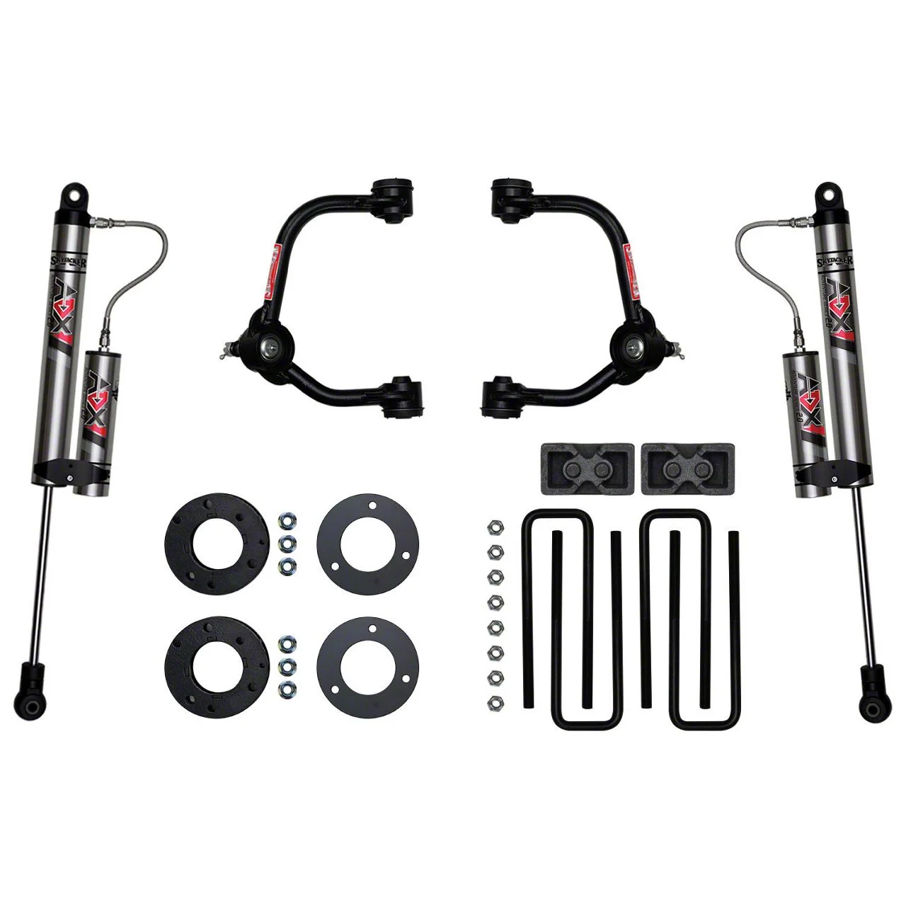 SkyJacker 3-Inch Suspension Lift Kit with ADX 2.0 Remote Reservoir Shocks (14-20 4WD F-150 SuperCab, SuperCrew, Excluding Raptor)