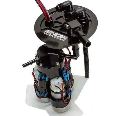 Snow Performance Billet Fuel Hat Pump; 2-Pump Streetable (16-24 Camaro)
