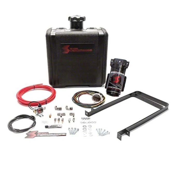 Snow Performance Stage 2.5 Boost Cooler with Tank; Red High Temp Nylon Tubing (11-26 6.7L Powerstroke, 7.3L F-350 Super Duty)