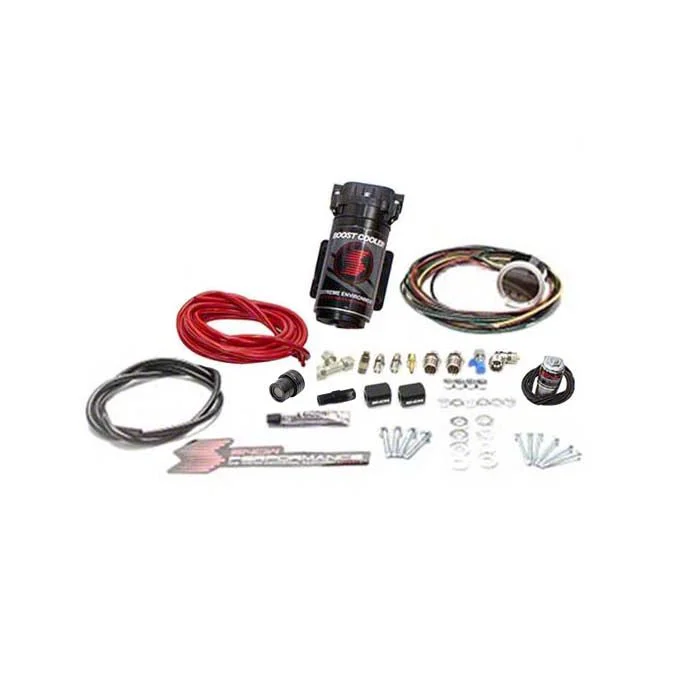 Snow Performance Stage 2.5 Boost Cooler without Tank; Red High Temp Nylon Tubing (11-26 6.7L Powerstroke, 7.3L F-350 Super Duty)