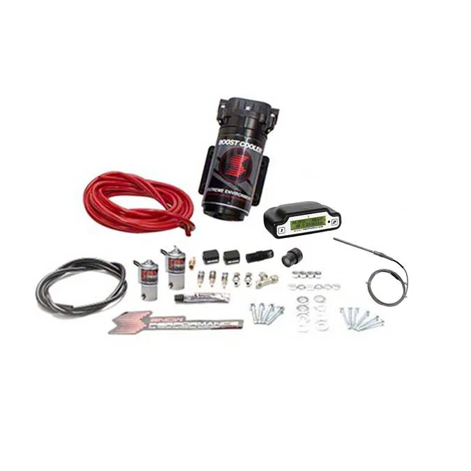 Snow Performance Stage 3 Boost Cooler without Tank; Red High Temp Nylon Tubing (11-26 6.7L Powerstroke, 7.3L F-350 Super Duty)