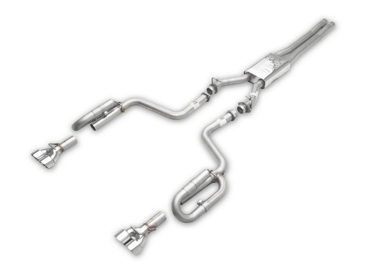 Cyclone Cat-Back Exhaust with Round Polished Tips (09-14 5.7L HEMI Challenger w/ Automatic Transmission)