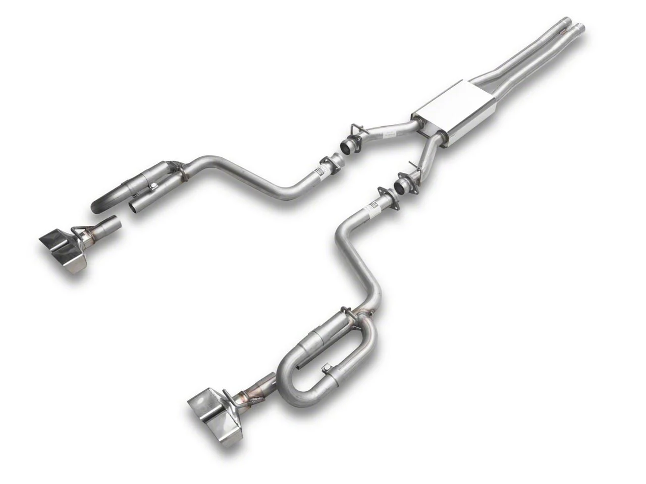 Cyclone Cat-Back Exhaust with Sqaure Polished Tips (09-14 V6 Challenger)