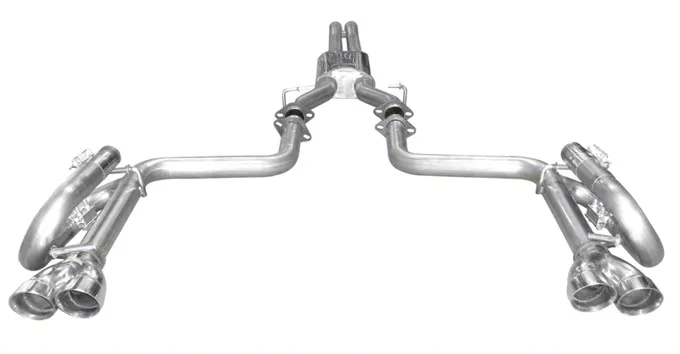 MACH X Cat-Back Exhaust with Square Tips (09-14 5.7L HEMI Challenger)