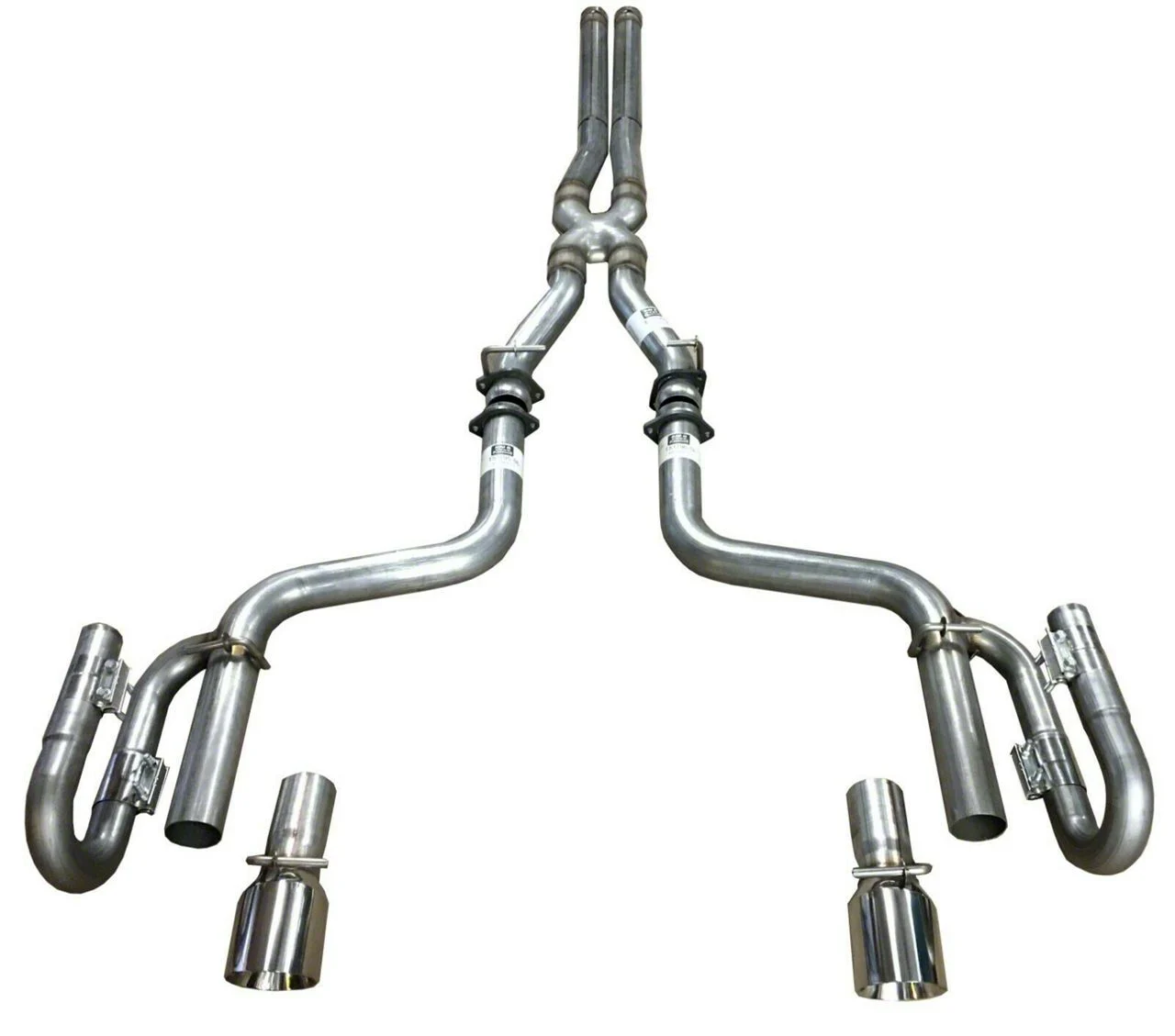 Cyclone Cat-Back Exhaust with Polished Tips (11-14 6.4L HEMI Charger)