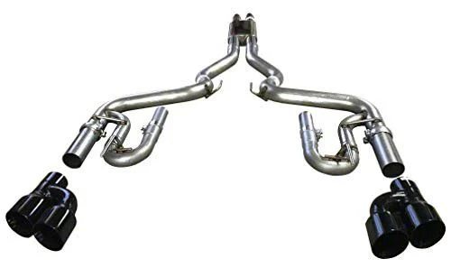 Mach Cat-Back Exhaust with Black Tips (18-23 Mustang GT Fastback w/o Active Exhaust)