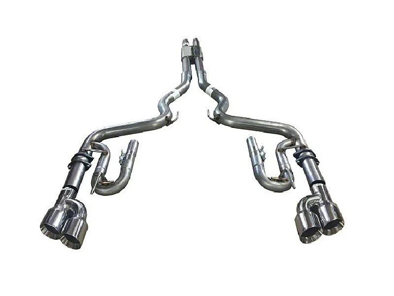 Mach Cat-Back Exhaust with Polished Tips (18-23 Mustang GT Fastback w/o Active Exhaust)