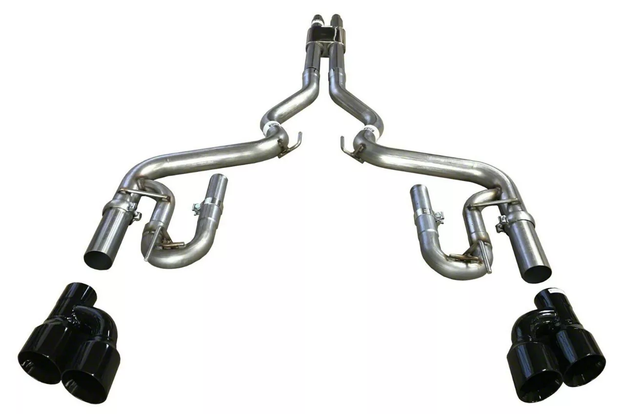 Mach Thunder Cat-Back Exhaust with Black Tips (18-23 Mustang GT Fastback w/o Active Exhaust)