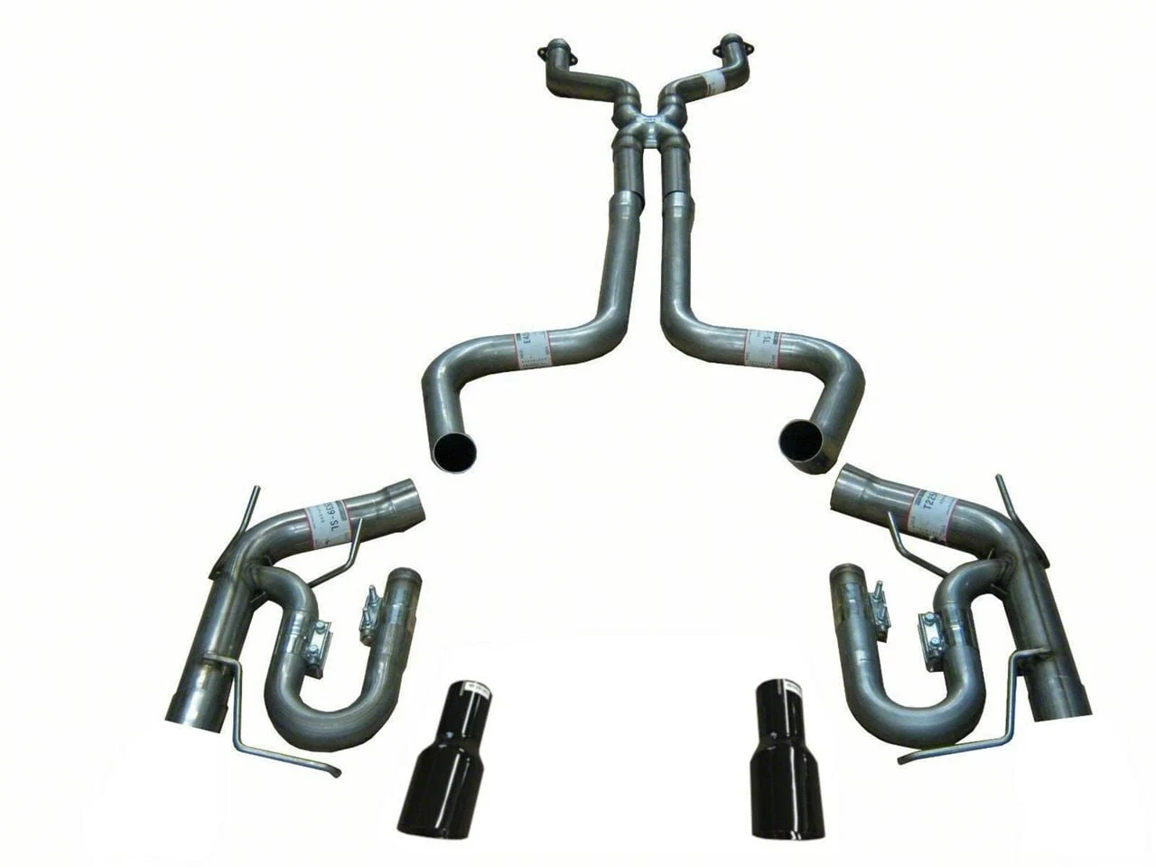 Street Race Cat-Back Exhaust with Black Tips (11-14 Mustang GT)
