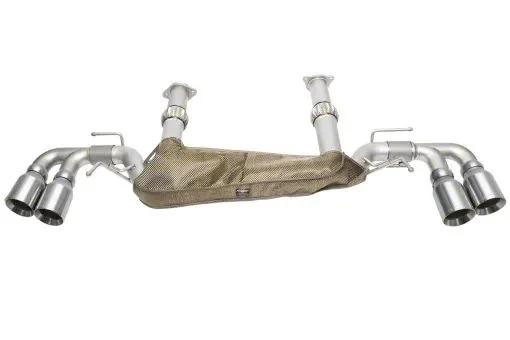 Soul Performance Non-Valved Cat-Back Exhaust System with Straight Cut Brushed Tips (20-26 Corvette C8 w/o NPP Dual Mode Exhaust, Excluding Z06)