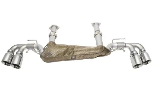 Soul Performance Non-Valved Cat-Back Exhaust System with Straight Cut Polished Chrome Tips (20-26 Corvette C8 w/o NPP Dual Mode Exhaust, Excluding Z06)