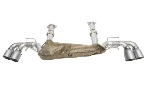 Soul Performance Non-Valved Cat-Back Exhaust System with Slash Cut Signature Satin Tips (20-26 Corvette C8 w/o NPP Dual Mode Exhaust, Excluding Z06)