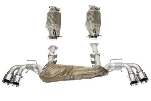 Soul Performance Sport Cat-Back Exhaust System Package with Straight Cut Signature Satin Tips (20-26 Corvette C8 w/ NPP Dual Mode Exhaust, Excluding Z06)