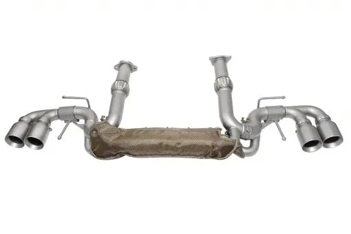 Soul Performance Valved Cat-Back Exhaust System with Straight Cut Polished Chrome Tips (20-26 Corvette C8 w/o NPP Dual Mode Exhaust, Excluding Z06)