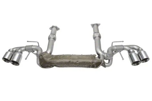 Soul Performance Valved Cat-Back Exhaust System with Straight Cut Brushed Tips (20-26 Corvette C8 w/ NPP Dual Mode Exhaust, Excluding Z06)