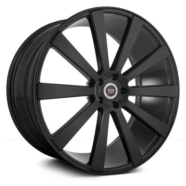 Spec-1 SPL-002 Gloss Black Wheel; 20x9; 15mm Offset (11-23 RWD Charger, Excluding Widebody)