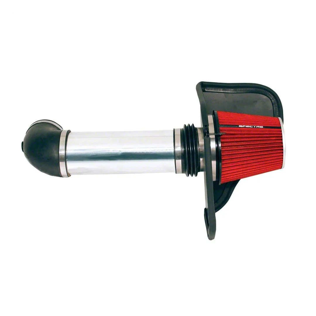 Spectre Performance Cold Air Intake with Red Filter; Polished (09-10 5.7L HEMI Challenger)