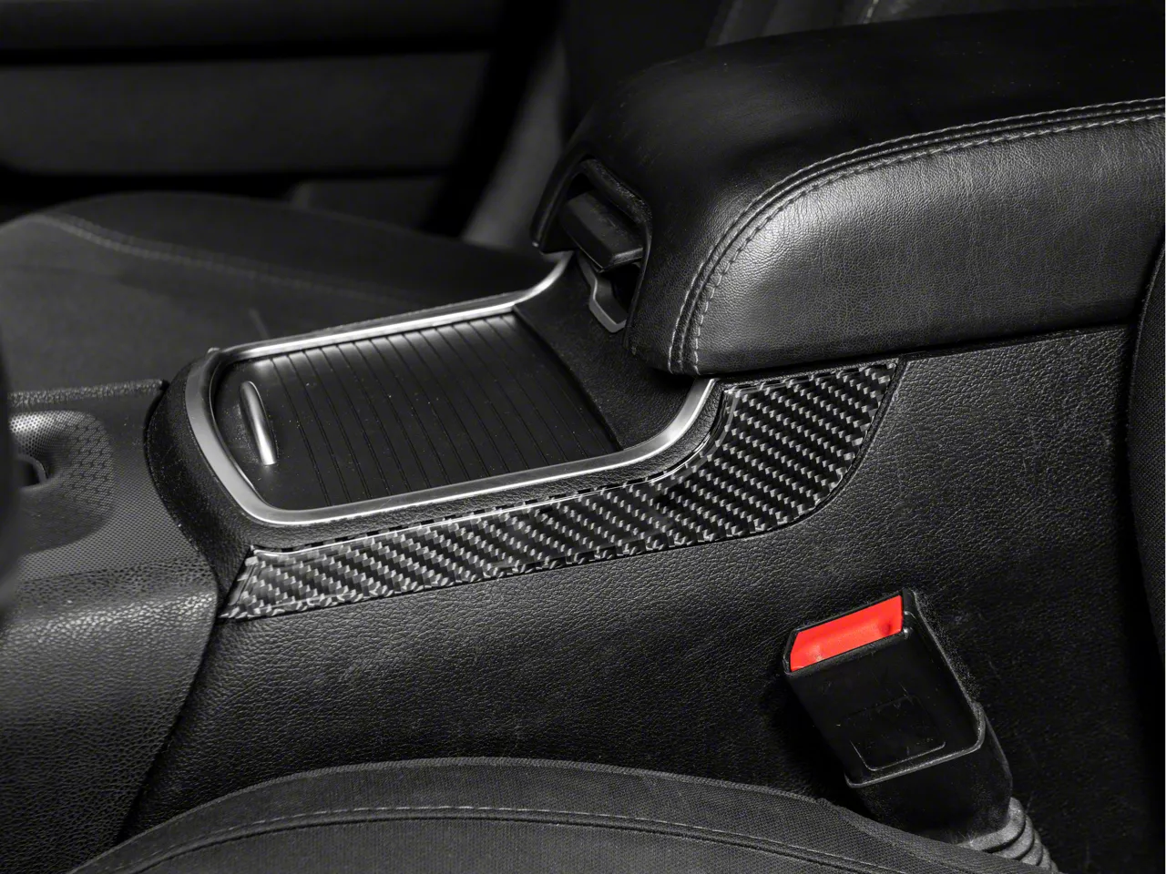 SpeedForm Center Console Armrest Trim; Carbon Fiber (15-23 Charger)