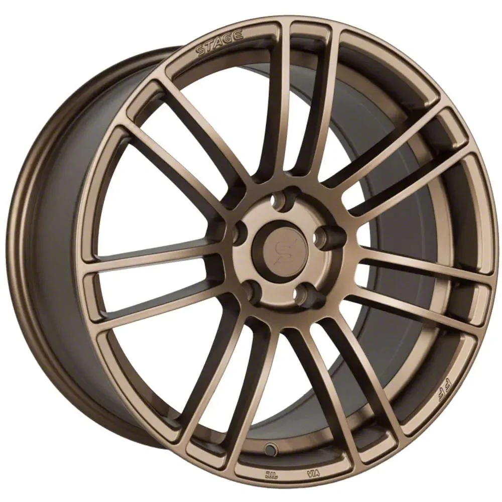 Stage Wheels Belmont Matte Bronze Wheel; 18x9.5; 38mm Offset (15-23 Mustang EcoBoost w/o Performance Pack, V6)