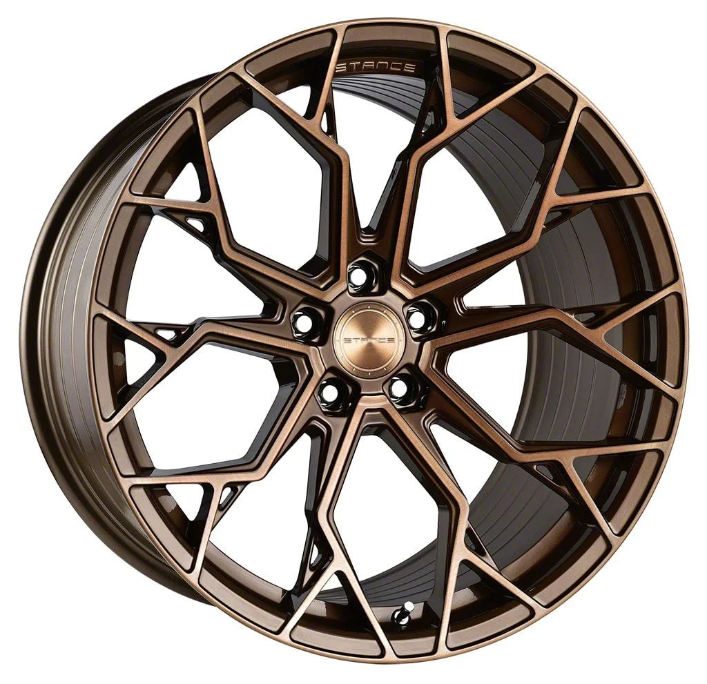 Stance Wheels SF10 Brushed Dual Bronze Wheel; 20x10; 30mm Offset (10-14 Mustang)