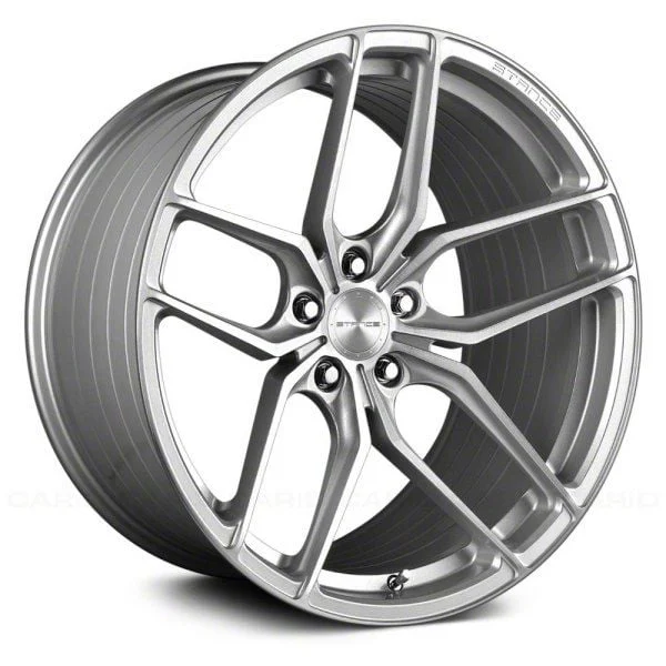 Stance Wheels SF03 Brushed Silver Wheel; 20x9; 32mm Offset (15-23 Mustang GT, EcoBoost, V6)