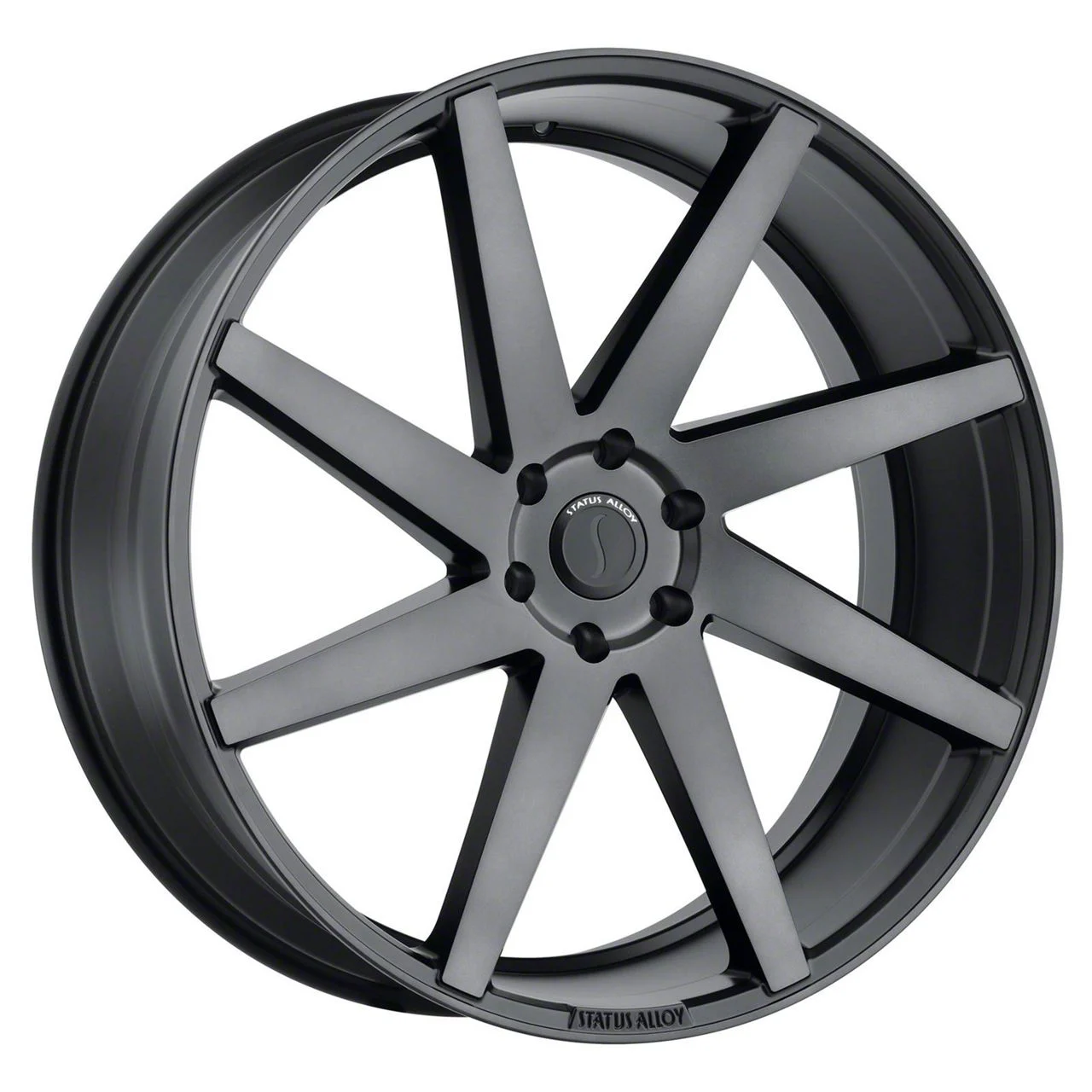 Status Brute Carbon Graphite Wheel; 22x9.5; 15mm Offset (11-23 RWD Charger)