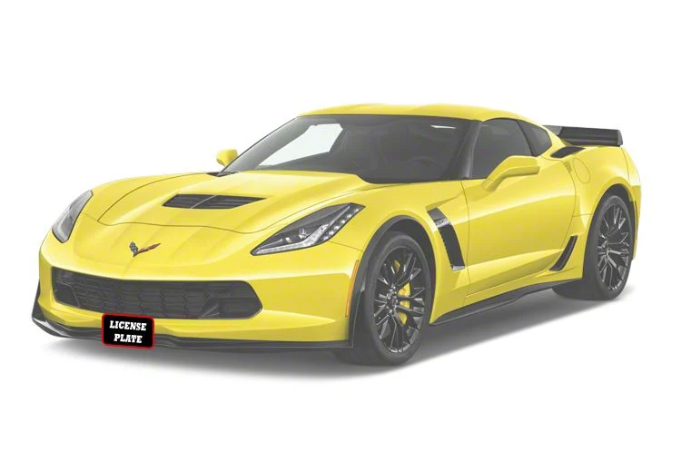 Sto N Sho Detachable Front License Plate Bracket (15-19 Corvette C7 Grand Sport w/ Factory Ground Effects, Z06 w/ Stage 1 Chin Spoiler)