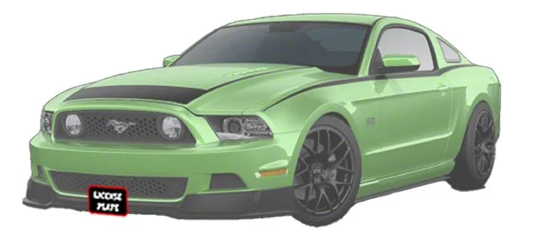 Sto N Sho Detachable Front License Plate Bracket (13-14 Mustang w/ RTR Chin Spoiler)